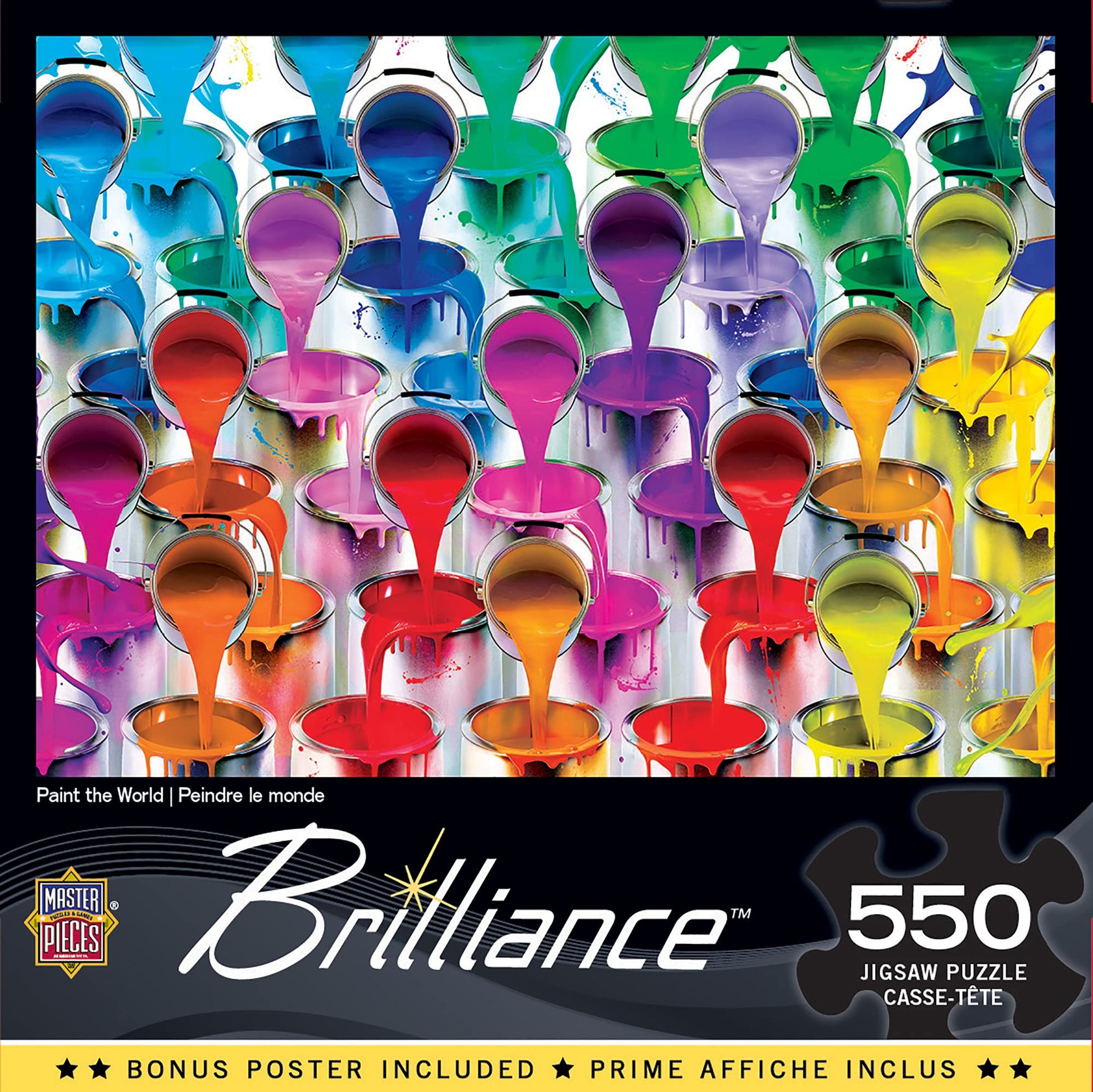 MasterPieces 550 Piece Jigsaw Puzzle for Adults, Family, Or Kids - Paint The World - 18x24