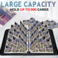 9 Pocket Trading Card Binder, 900 Pockets Basketball Card Binder For Mtg, Top Loading Pockets Card Collector Album, Pu Leather C