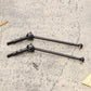RCAWD 2X #45 Steel CVD Driveshaft Set Complete for Losi 1-10 22S 2WD No Prep Drag Car Upgrade Parts (Black)