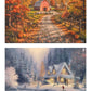 Ceaco - 4 In 1 Multipack - Thomas Kinkade - Seasons - (4) 500 Piece Jigsaw Puzzles
