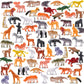 KarberDark Animal Toy Set - 64-Piece Multicolor Plastic Jungle Figures for Kids - Party Favors, Goodie Bag Stuffers, Classroom Rewards