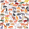 KarberDark Animal Toy Set - 64-Piece Multicolor Plastic Jungle Figures for Kids - Party Favors, Goodie Bag Stuffers, Classroom Rewards