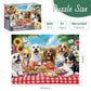 300 Pieces Puzzles for mature-themed  Dog Jigsaw Puzzles 300 Pieces for mature-themeds Children Seniors  Vibrant Imagery Flower Jigsaw Puzzle  Challenging Activity Game Gift for Family Friends 20.5x15 Inches