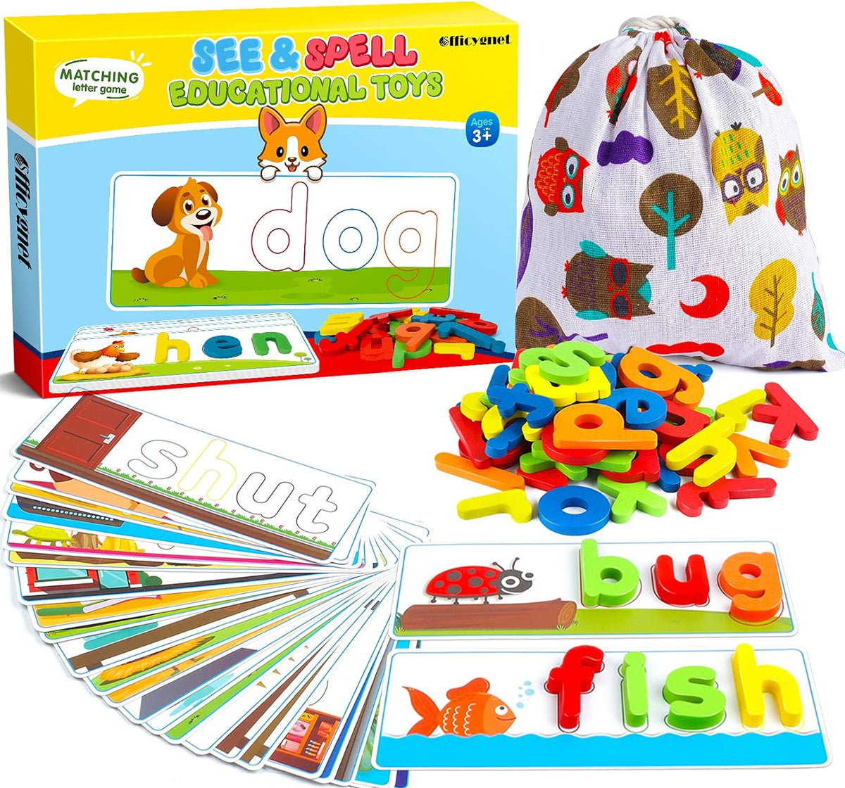 Montessori Spelling Cardinal Game Learn and Write