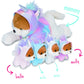 PixieCrush Snugababies Plush Stuffed Dogs & Puppies in Rainbow Unicorn Hoodie for Girls Ages 3-8 | Model CGPUPFAM3