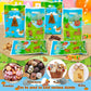 Capybara Party Favor Bags - 50Pcs Capybara Patterns Goody Candy Treat Gifts Bags, Cute Animals Themed Party Favors Supplies Deco