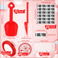 Chumia 85-Piece Valentine's Day I Dig You Shovels with Stickers, Tags, and Candy Bags for Party Favors
