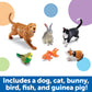 Learning Resources Jumbo Domestic Pets Set - 6 Multi-color Plastic Toys, Ages 2+, Model LER0688, Ideal for Preschool Learning