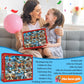 Christmas 1000 Piece Puzzle For Adults, Busy Santa Claus Jigsaw Puzzle Challenging Night Game, Winter Holiday Puzzles Interlock