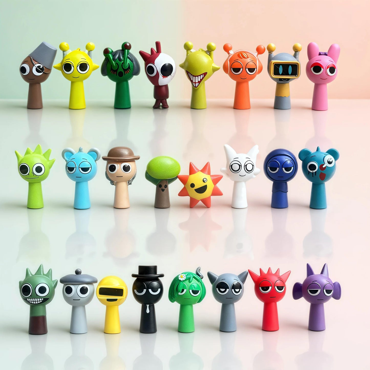 Yoveccy Sprunki Figures 24Pcs - Colorful Mystery Animal Action Figurines Set For Kids, Perfect For Christmas Birthday Party Favo