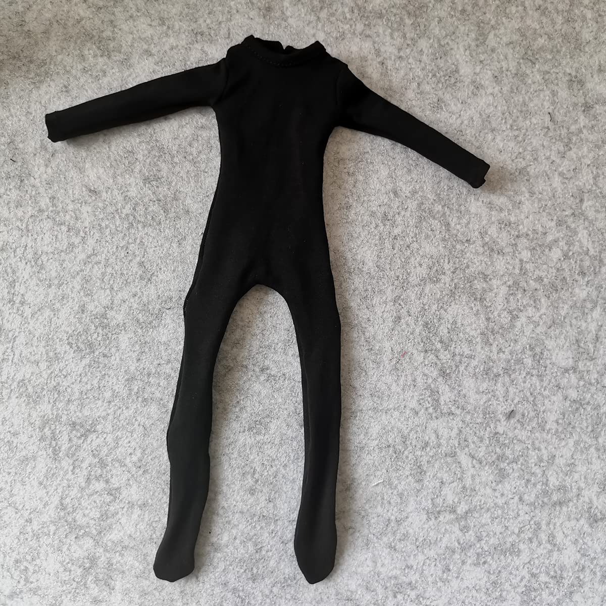 SSbeauty M 1/6 Scale Male Figure Clothes Long Sleeved Bodysuit Undercoat Jumpsuit Cloth for 12'' Action Figure Doll Clothes (Bla