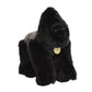 Aurora Realistic Miyoni Silverback Gorilla Stuffed Animal - Lifelike Detail - Cherished Companionship - Black 13 Inches