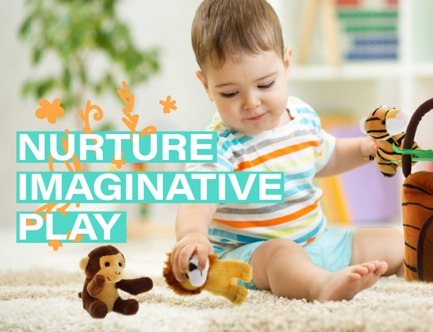 Etna 5-Piece Bunny Condo Play Set with Sounds - Stuffed Rabbit Carrier and Tiny Plush Bunnies for Imaginative Play