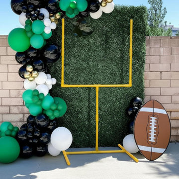 Jenaai Gaint 70.8 X 31.5 Football Party Decoration Large Plastic Football Goal Field Post Centerpiece for Game Day Soccer Bowl B