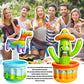 PARENTSWELL 47.5   Drink Cooler for Parties, 2 Pack Inflatable Cactus Ice Bucket for BBQ, Bachelorette Supplies, Pool Party, P