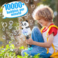 Aooess Bubble Machine For Kids Ages 4-8 Years Old: Light Up Bubble Wand Bubble Machine For Parties Outside Toys For Toddlers 3-5