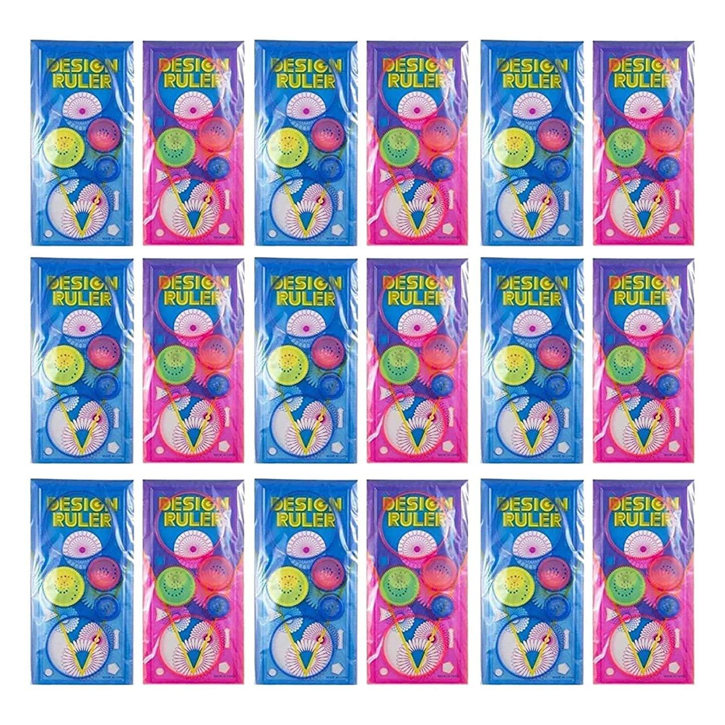 Dream Xplore Spirograph Geometric (Set Of 18) Birthday Return Gift Item For Kids In Bulk/Creative Designer Ruler/Scale, Art & Cr