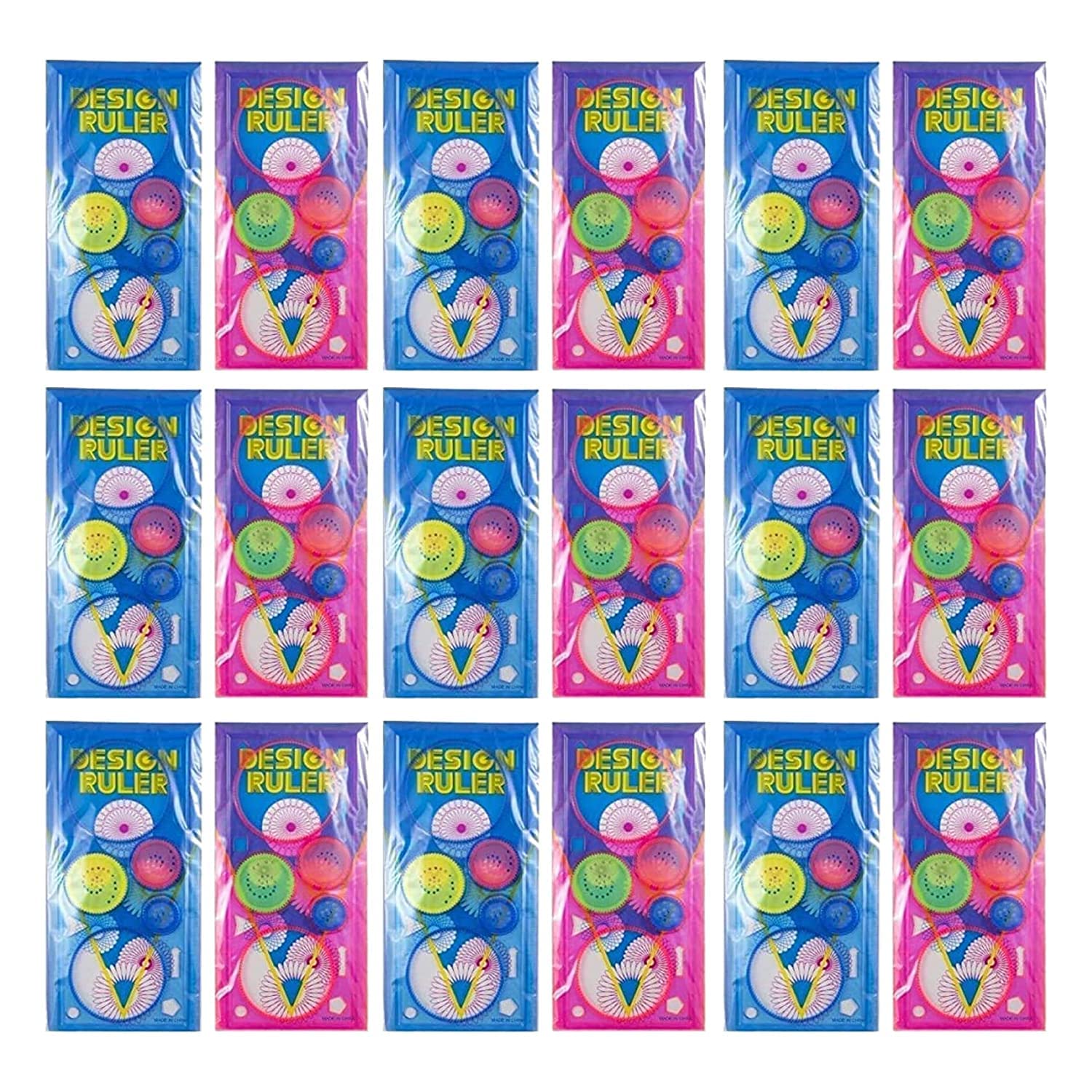 Dream Xplore Spirograph Geometric (Set Of 18) Birthday Return Gift Item For Kids In Bulk/Creative Designer Ruler/Scale, Art & Cr
