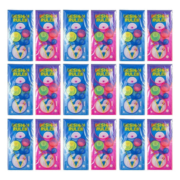 Dream Xplore Spirograph Geometric (Set Of 18) Birthday Return Gift Item For Kids In Bulk/Creative Designer Ruler/Scale, Art & Cr