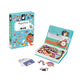 Janod Magn  Ti'Book Sports Educational Game-48 Magnets + 16 Model Cards-Childrens Fsc Cardboard Toy-3 Years +, J02596, Multicolo