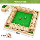 ropoda Shut The Box Game - Wooden 12 Numbers Dice Game for Family Fun, Addition Training for Adults and Kids