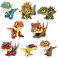 Jurassic World Snap Squad Bundle - Assorted 4 Plastic Dinosaur Figures, Model GXW58