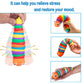 Ailimy Fidget Slug 3D Printed Articulated Caterpillar Slug Fidget Toy Articulating Stimulation Toy Stress Relief Sound Sensory Toy Sensory Slug
