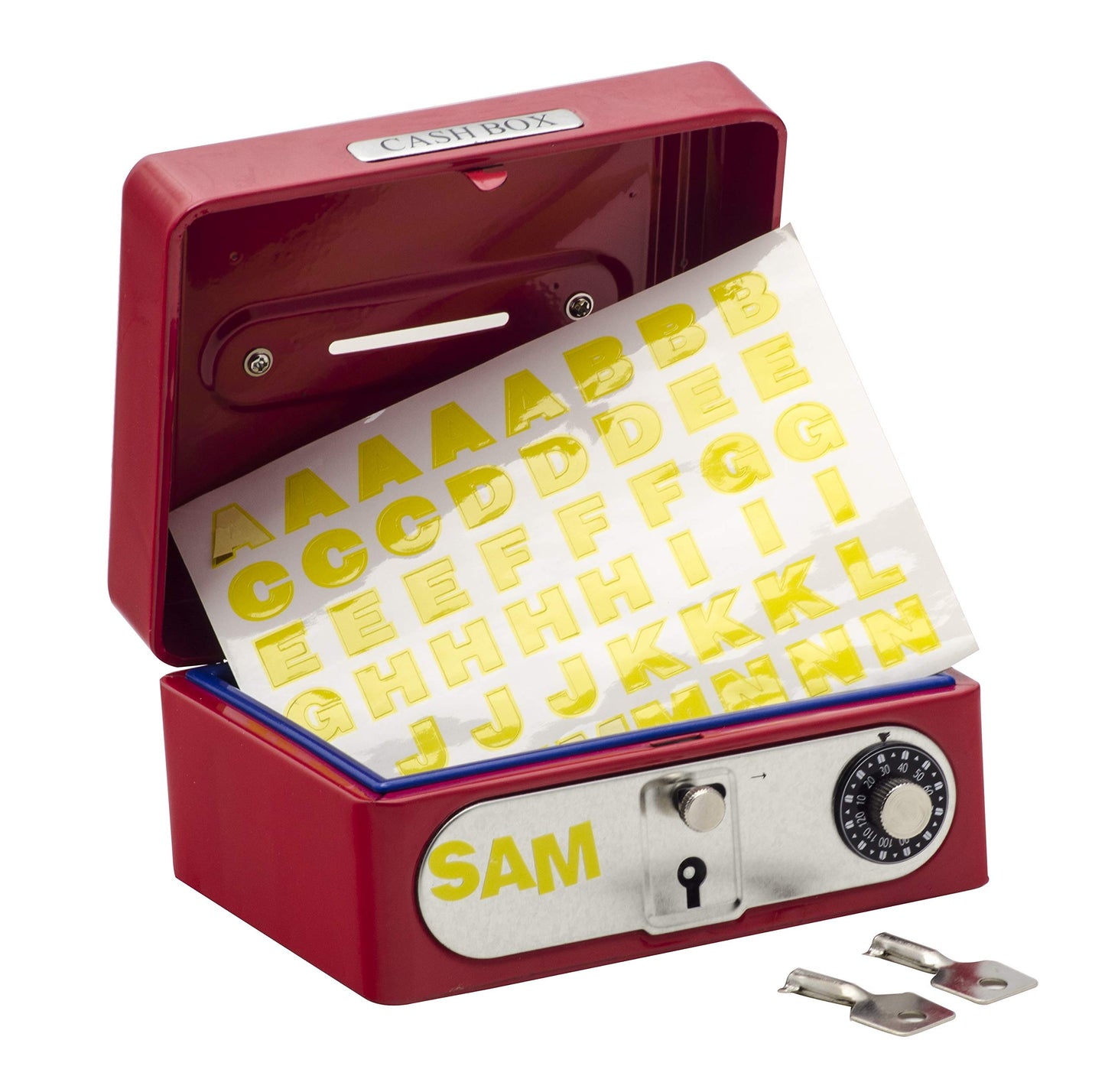 Schylling Locking Cash Box - Metal, Red, Model LB, Size 1 EA