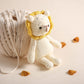 Natural Crochet Stuffed Animal For Babies Newborn Knitted Doll Baby Rattle Soft Cotton Sleep Toy Baby First Friend Gift For Baby