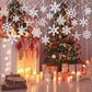 GOER 36 Pcs Snowflake Hanging Swirls for New Year Christmas Winter Party Decorations