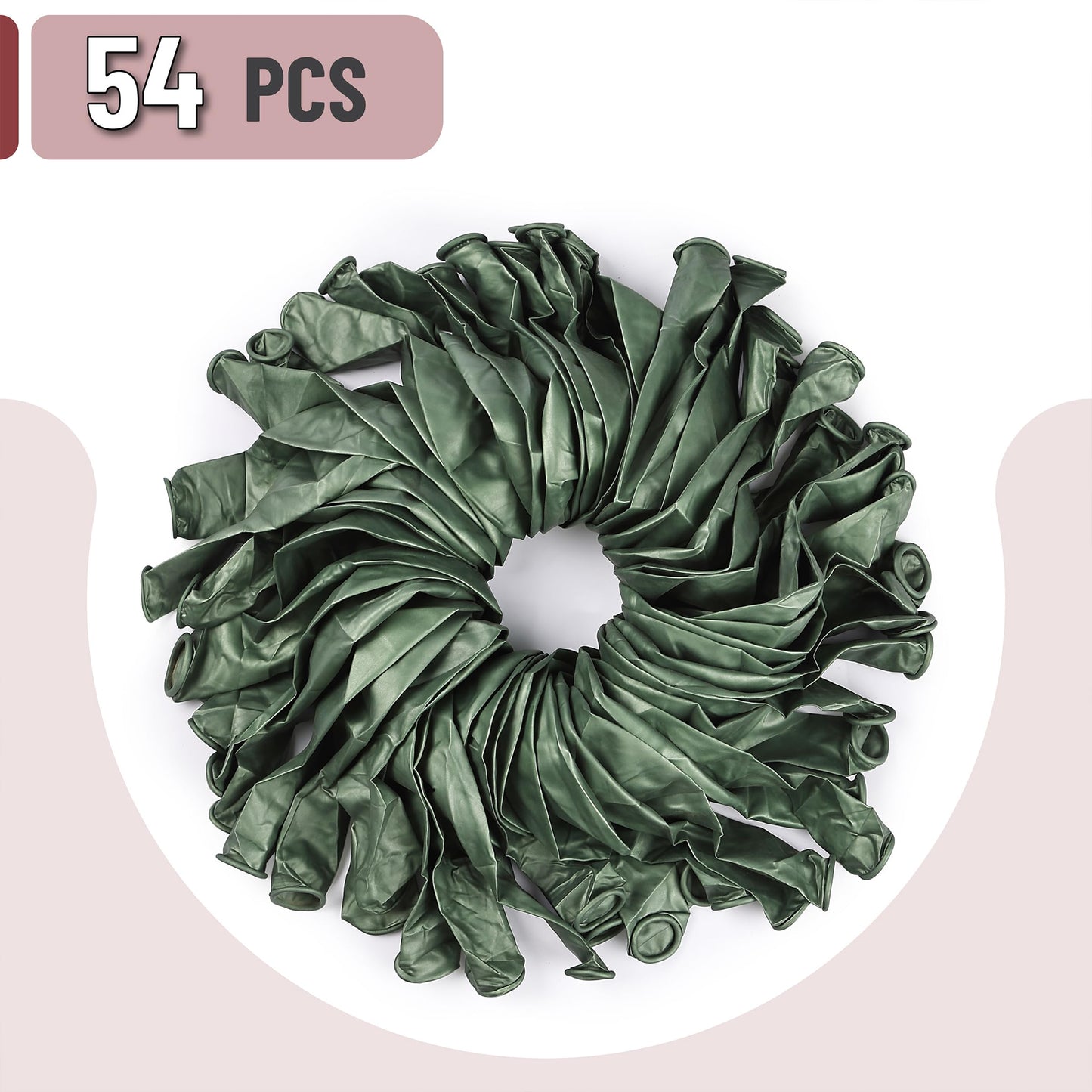 Mr. Pen Metallic Green Balloons, 12 Inch, 54 Pack, Rubber Birthday Party Balloons, Balloon Arch Decor