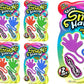 JA-RU Super Stretchy Sticky Hand Fidget Toy - 6 Pack Vinyl Party Favors for Kids & Adults, Sticky Hands for Goodie Bags, Classroom Prizes