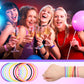 Hotop 100 Pcs 80s Multicolor Silicone Jelly Rubber Bracelets Hair Ties Women, Mixed Style, Random Color
