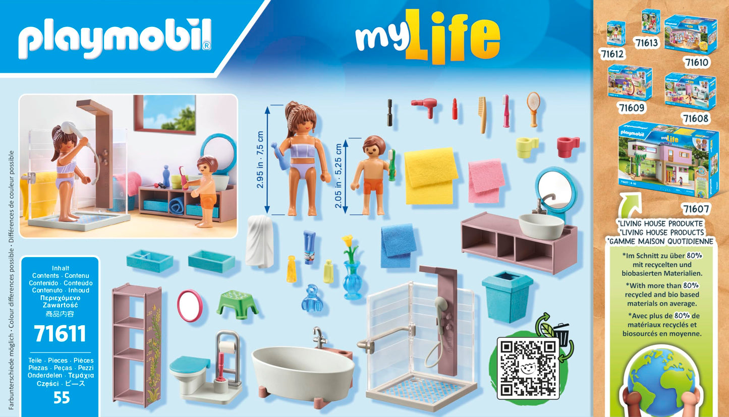 Playmobil Mylife 71611 Garden With Two Figures And Numerous Accessories, Made From Over 80% Recycled And Biobased Materials, Det