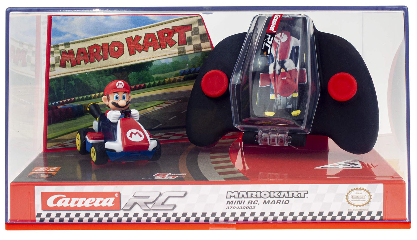 Carrera RC Nintendo Mario Kart 2.4 GHz Mini Collectible Radio Remote Control Toy Car Vehicle - Mario
