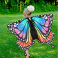Rektak Butterfly Wings For Girls, Butterfly Costume For Halloween Party Kids Fairy Wing With Mask And Headband(Rainbow-2)