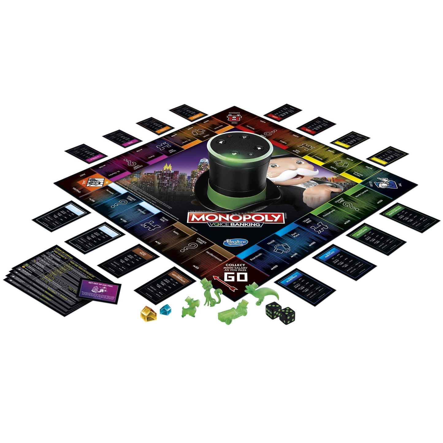 Monopoly Voice Banking Board Game The Fast Dealing Property Trading Game Ages 8+