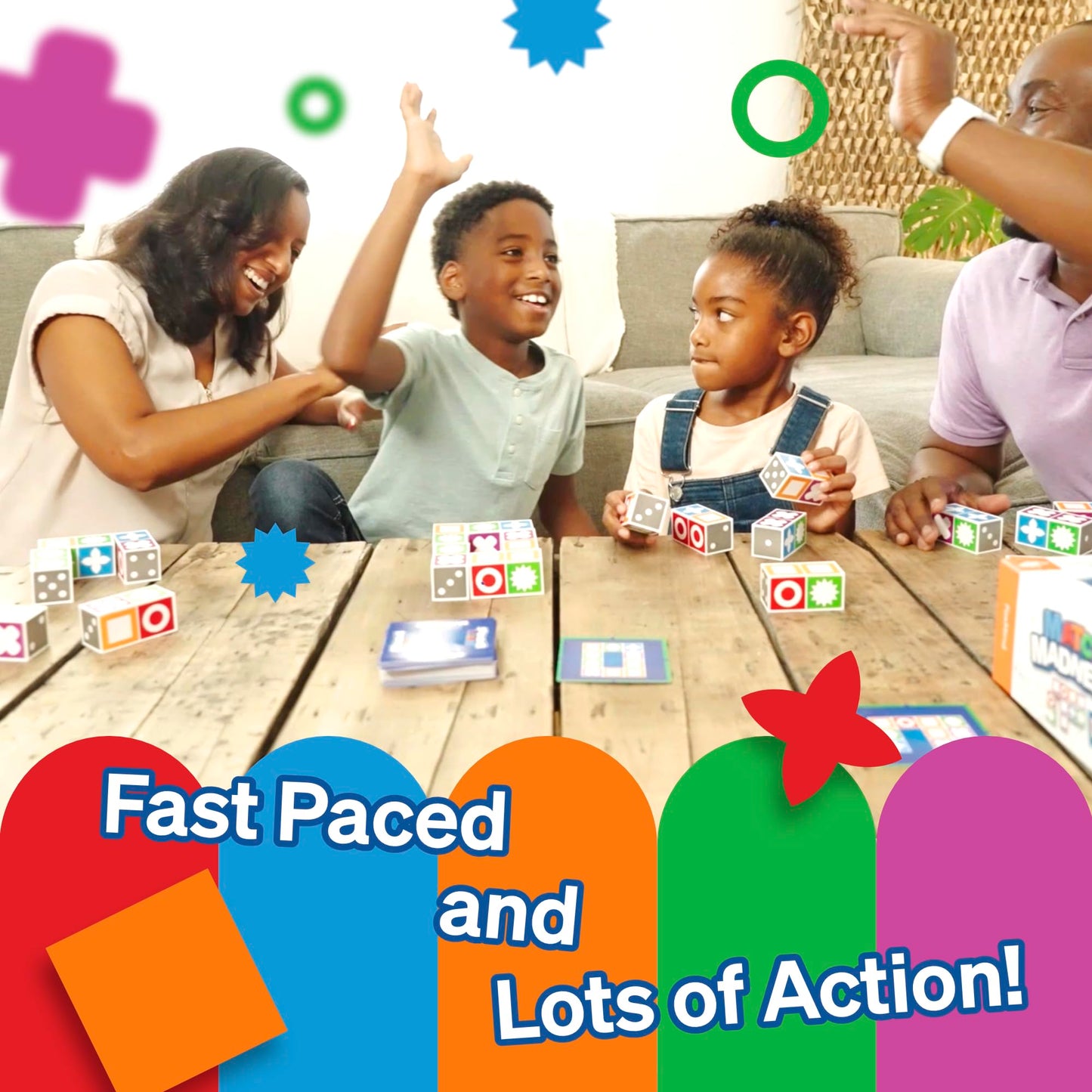 Foxmind Match Madness Board Game - Dual Mode Visual Matching, Cardboard, White, Model 201119, Fun for Adults and Family