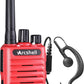Arcshell Rechargeable Long Range Two-Way Radios With Earpiece 6 Pack Arcshell Ar-7 Walkie Talkies Li-Ion Battery And Charger Inc