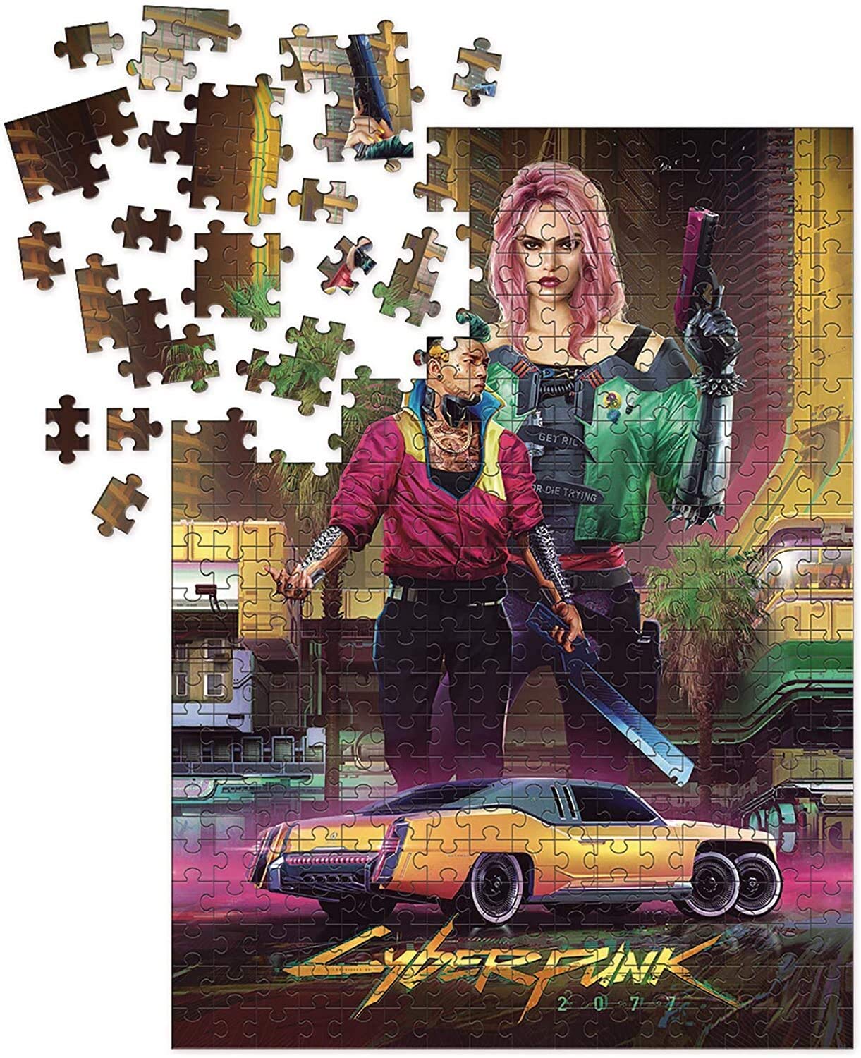 Dark Horse Deluxe Cyberpunk 2077 Kitsch Puzzle, Multicolor