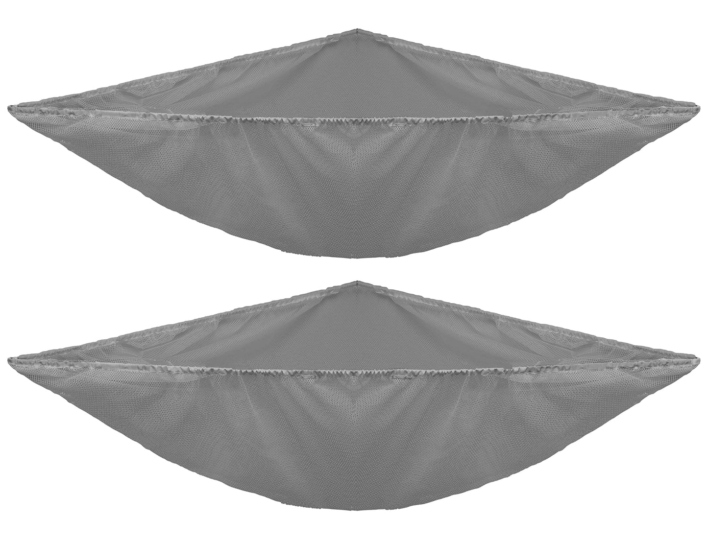 Simple Houseware 2 Pk - Stuffed Animals Jumbo Toy Storage Hammock, Grey