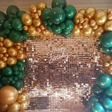 Green And Gold Balloon Arch Garland Kit, Metallic Gold And Latex Dark Green Balloons Different Sizes 18/12/10/5 Inch For Wedding Birthday Graduation Anniversary Jungle Safari Themed Party Decorations