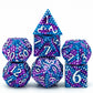 UDIXI Metal Dice Set Dragon Scale Polyhedral D&D Dice with Leather Dice Pouch for Dungeons and Dragons Role Playing Games and Ot