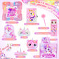 Unicorns Gifts For Girls Kids Toys 3 4 5 6 7 8 9 10 Years Old With Lcd Writing Tablet/Glowing Blanket/Unicorn Bracelet/Eye Mask/