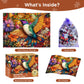 mature-themed Puzzles 300 Pieces  Hummingbird Floral Jigsaw Puzzles for Kids mature-themeds Seniors 300 Pieces  Glossy Sturdy Vibrant Puzzle 300 Piece  Challenging Puzzle Great Gift for Family Friends
