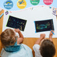 Tecjoe Lcd Writing Tablet, 8.5 Inch 2 Pack Colorful Doodle Board Drawing Tablet For Kids, Kids Travel Games Activity Learning Toys Birthday Gifts For 3 4 5 6 Year Old Boys And Girls, Blue Green