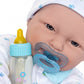 Caucasian 20-Inch Large Soft Body Baby Doll | Jc Toys - La Baby | Washable |Removable Blue Outfit W/ Hat And Pacifier| For Children 2 Years +