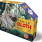 Madd Capp Puzzles Jr. - I Am Lil Sloth - 100 Pieces - Animal Shaped Jigsaw Puzzle