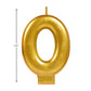 Amscan #0 Metallic Birthday Candle | Gold | Party Supply | 1 piece