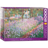 EuroGraphics 2000 Piece Puzzle - The Artist's Garden by Claude Monet, Model 8220-4908, Cardboard Material